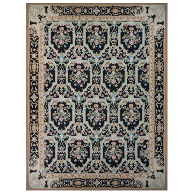 8 x 10 ft. Savoie Flat Woven Area Rug - Black