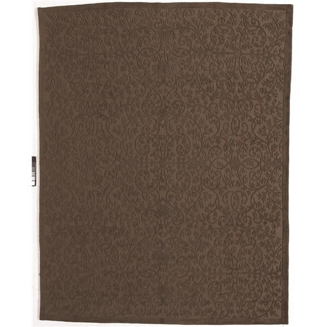 Lattice Flat Woven Area Rug - Brown - 6 x 9 ft.