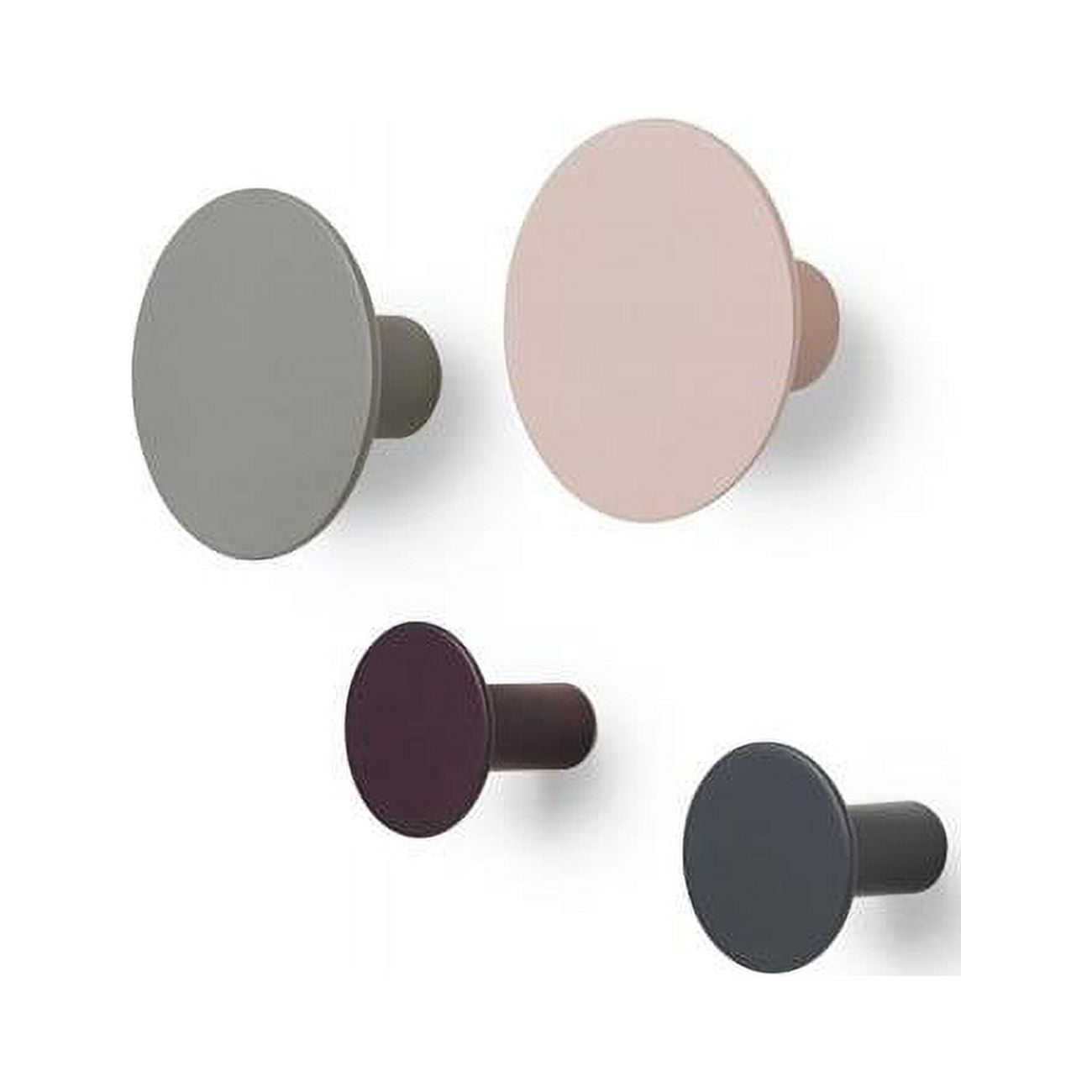 Ponto Wall Hooks, Assorted Colors - Pack of 4