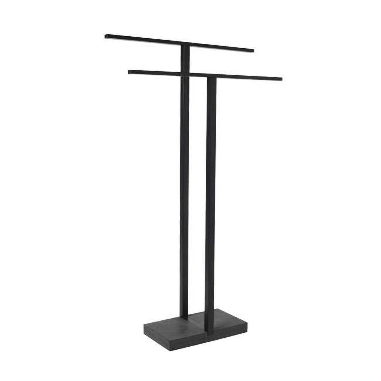 Menoto Black Titanium Coated Towel Stand