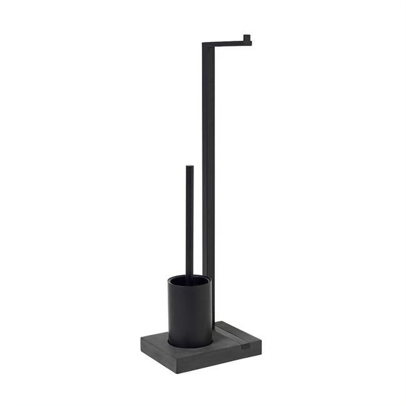Picture of Blomus 69151 Menoto Black Titanium Coated Toilet Butler Paper Holder & Brush