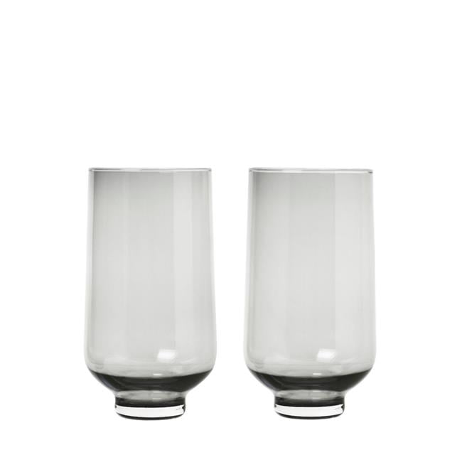 Picture of Blomus 63919 14 oz Flow Drinking Glasses&#44; Smoked - Set of 2