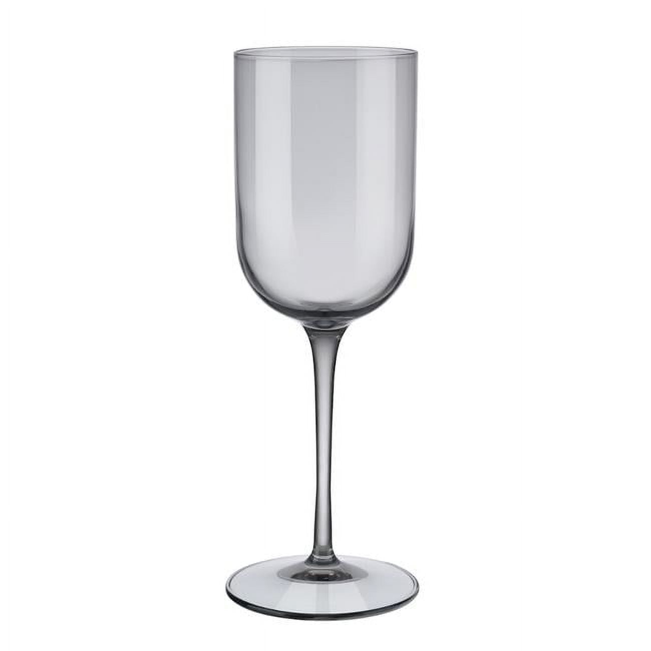 Picture of Blomus 63930 9.5 oz Fuum White Wine Glass, Smoke - Set of 4