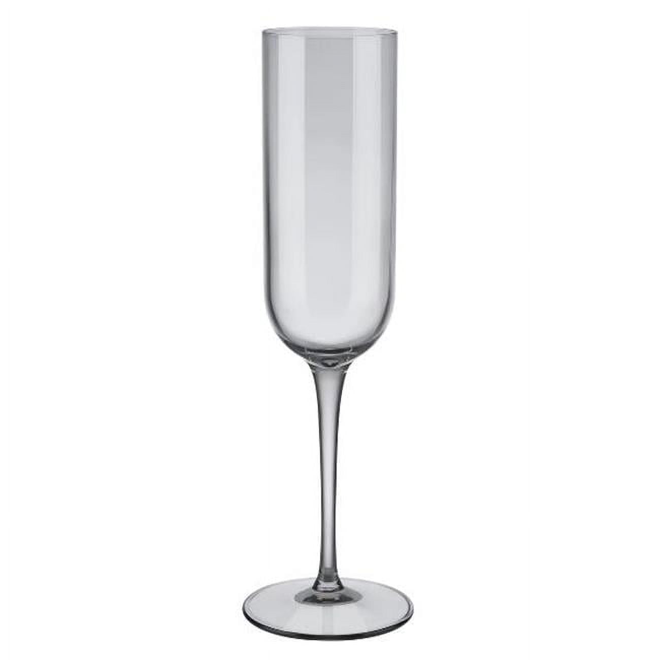 Picture of Blomus 63932 7 oz Fuum Champagne Flute Glasses, Smoke