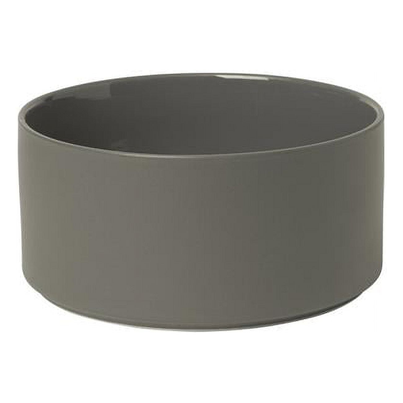 Pilar Serving Bowl - Pewter - 7.875 x 3.6825 in. - Stoneware - Dishwasher Safe