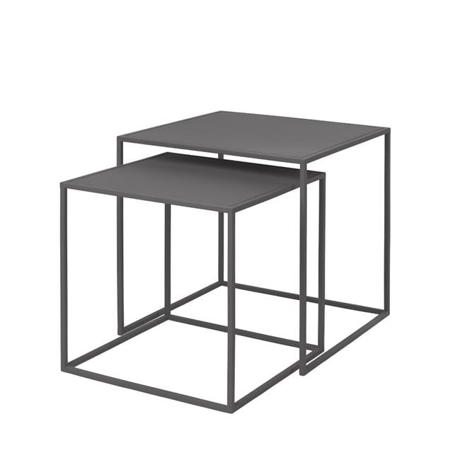 65985 Fera Nesting Table, Black - Set of 2
