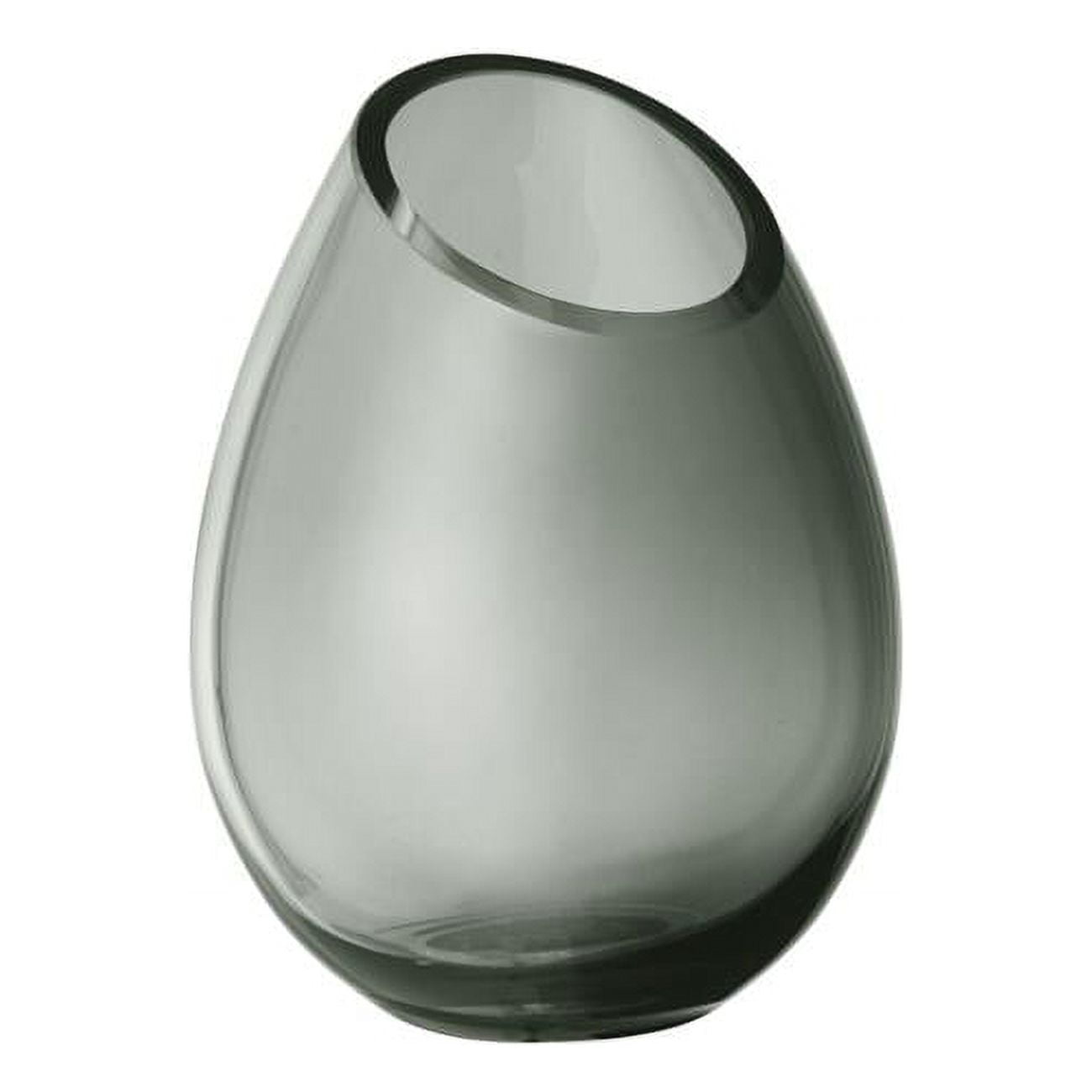 Picture of Blomus 65963 Drop Handblown Colored Glass Vase, Smoke - Small