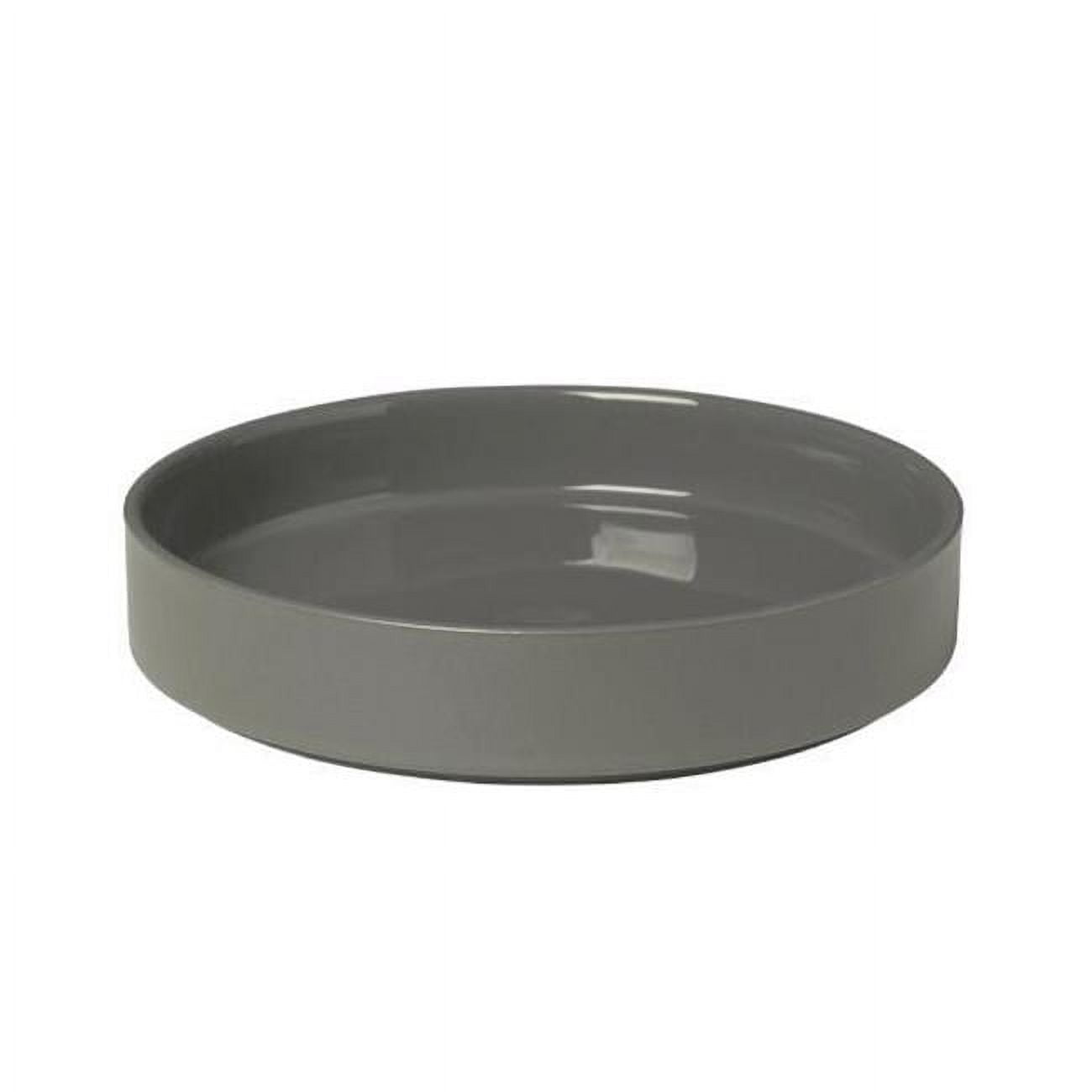 Picture of Blomus 63963.4 8 in. Pilar Deep Dessert Plate&#44; Pewter - Set of 4