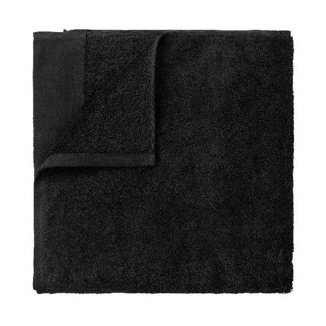 Picture of Blomus 66302 Riva Organic Terry Washcloths&#44; Black - Pack of 4