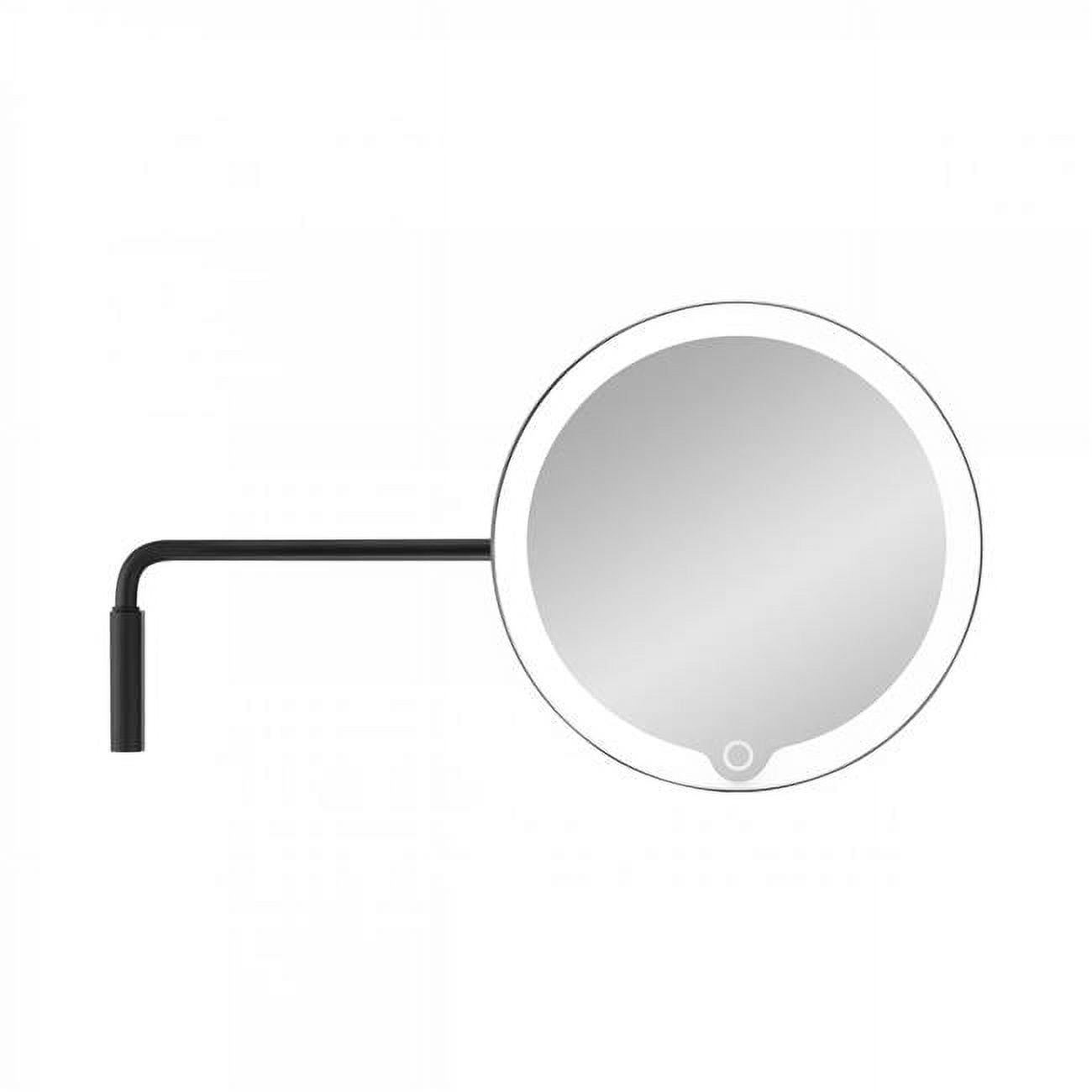Picture of Blomus 66352 6.3 x 7.9 x 12 in. Modo Wall Mounted LED Vanity Mirror&#44; Black