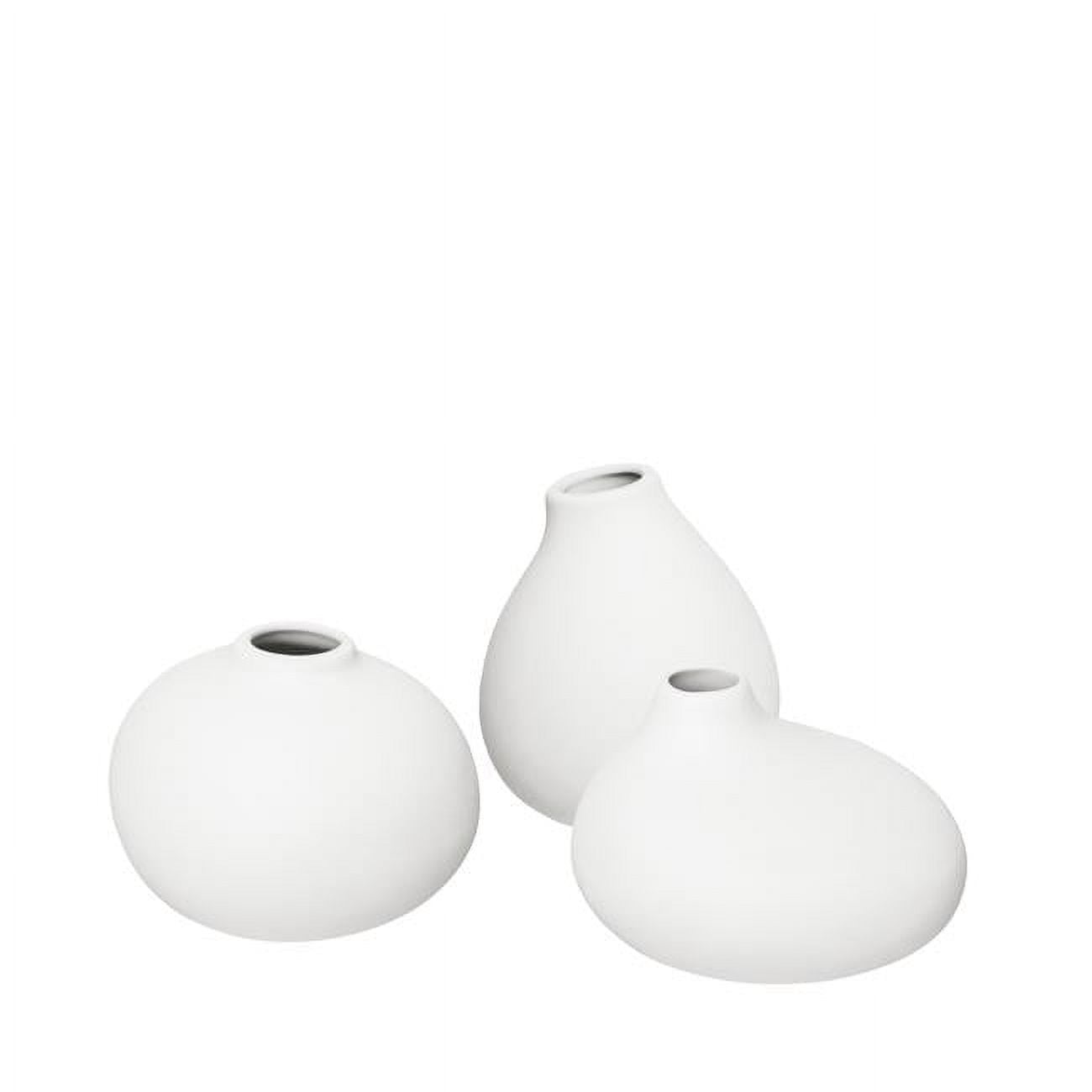 Nona Mini Vases, White - Set of 3