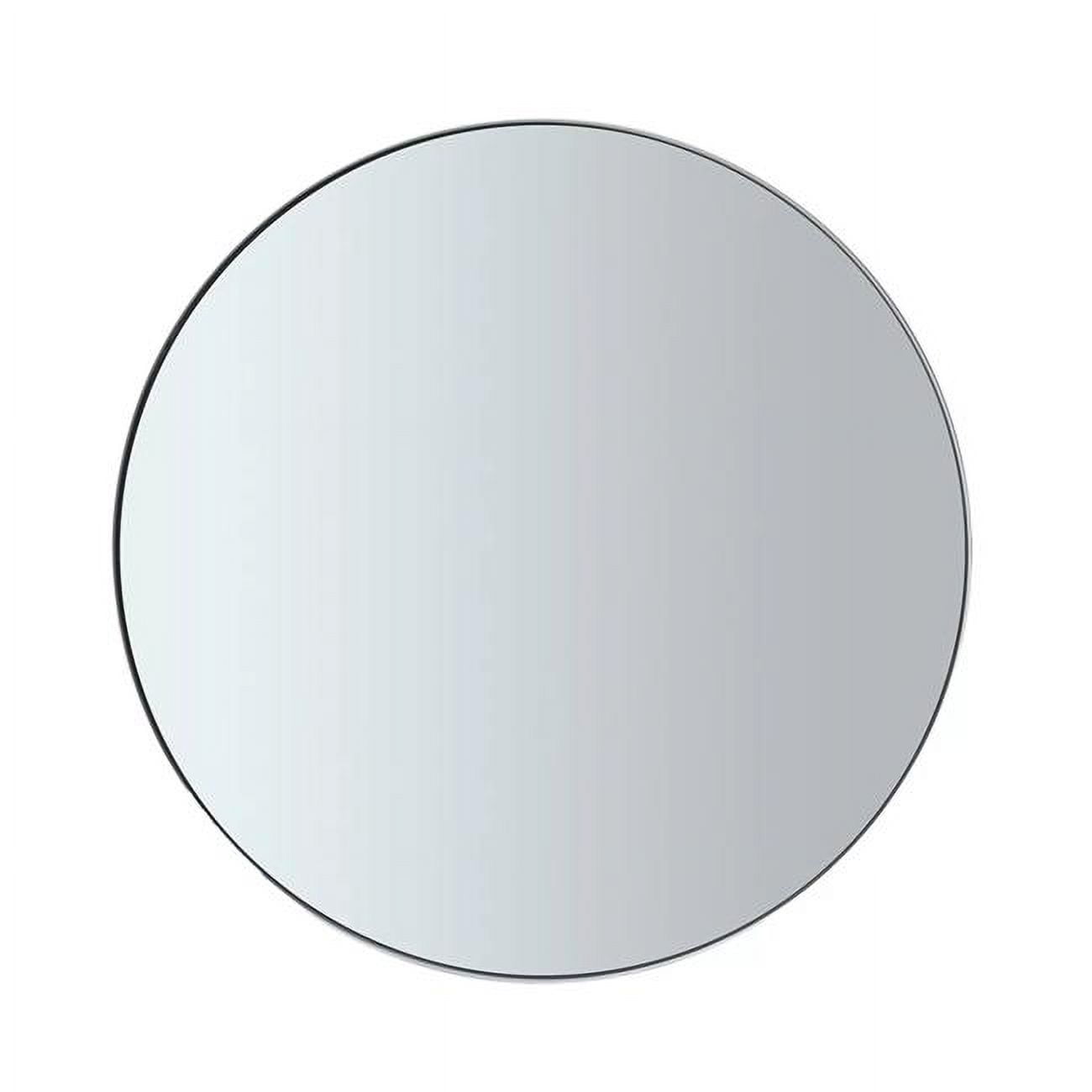 Picture of Blomus 66162 Rim Round Small Accent Mirror&#44; Smoke with White Rim