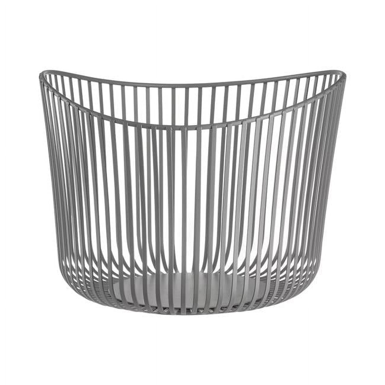 Picture of Blomus 66432 Modo Storage Basket&#44; Satellite Taupe Powder Coated Steel