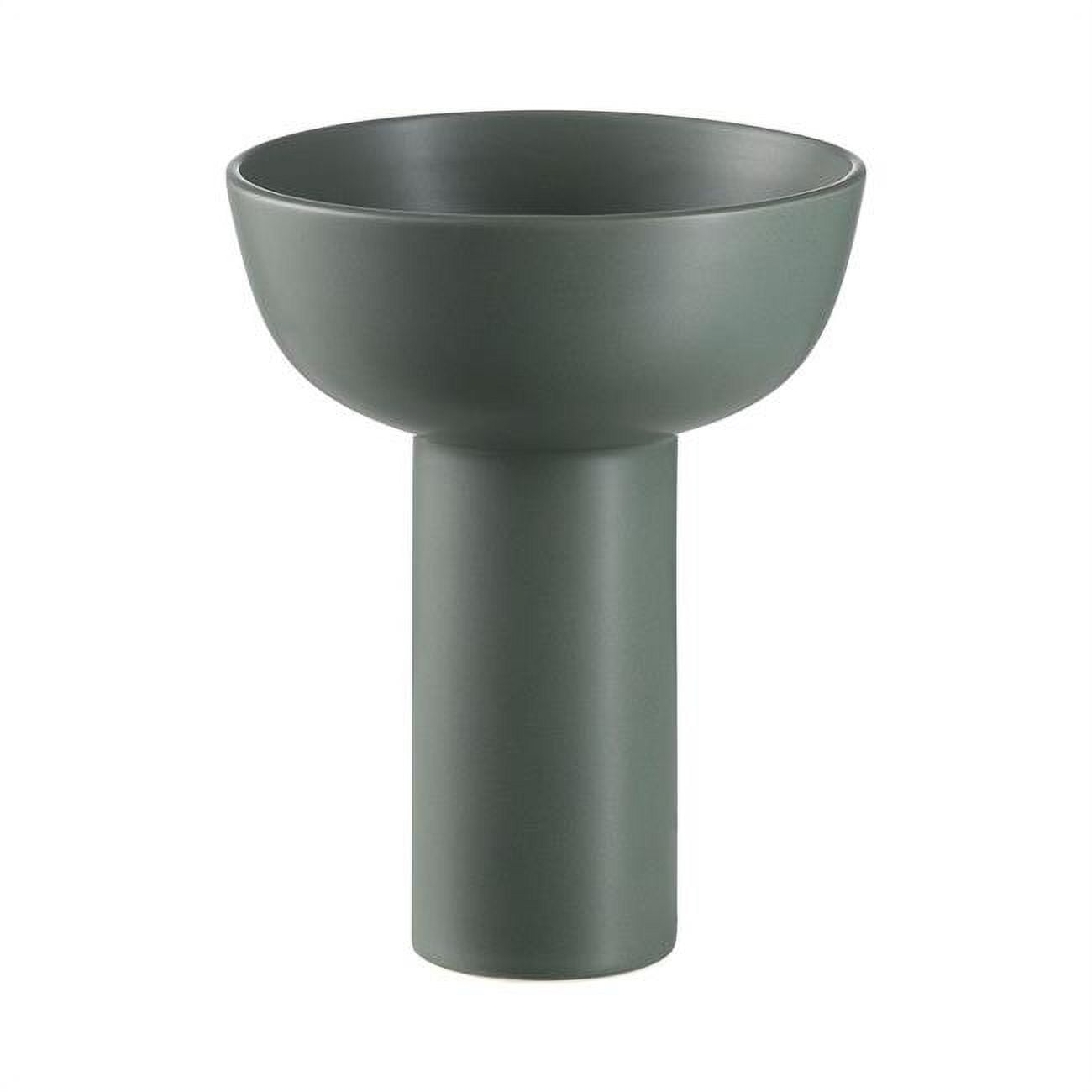 Picture of Blomus 66623 17 cm x 21 cm Miyabi Ceramic Vase, Duck Green