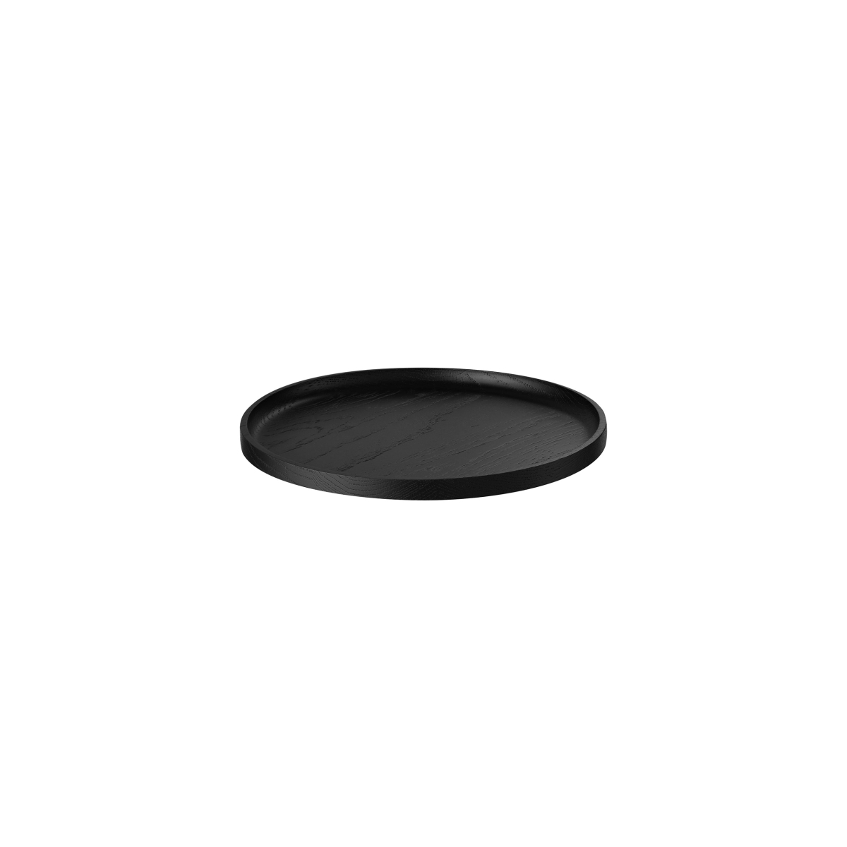 Picture of Blomus 64549 OKU Oak Round Tray - Black - Small