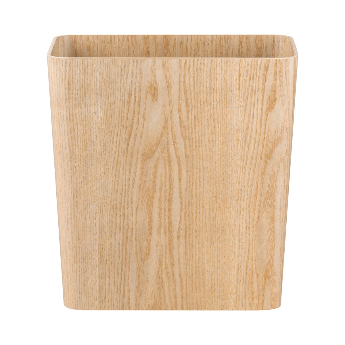 66659 WILO Hardwood Wastepaper Basket - Rectangle - Natural Wood