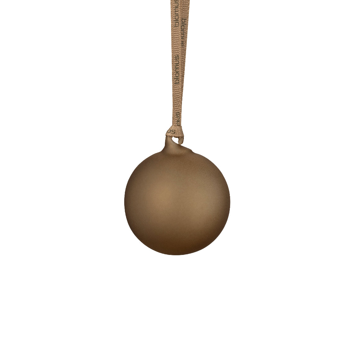 63220 JUHLA Matte Glass Ornament - Coffee - Medium - Set of 4
