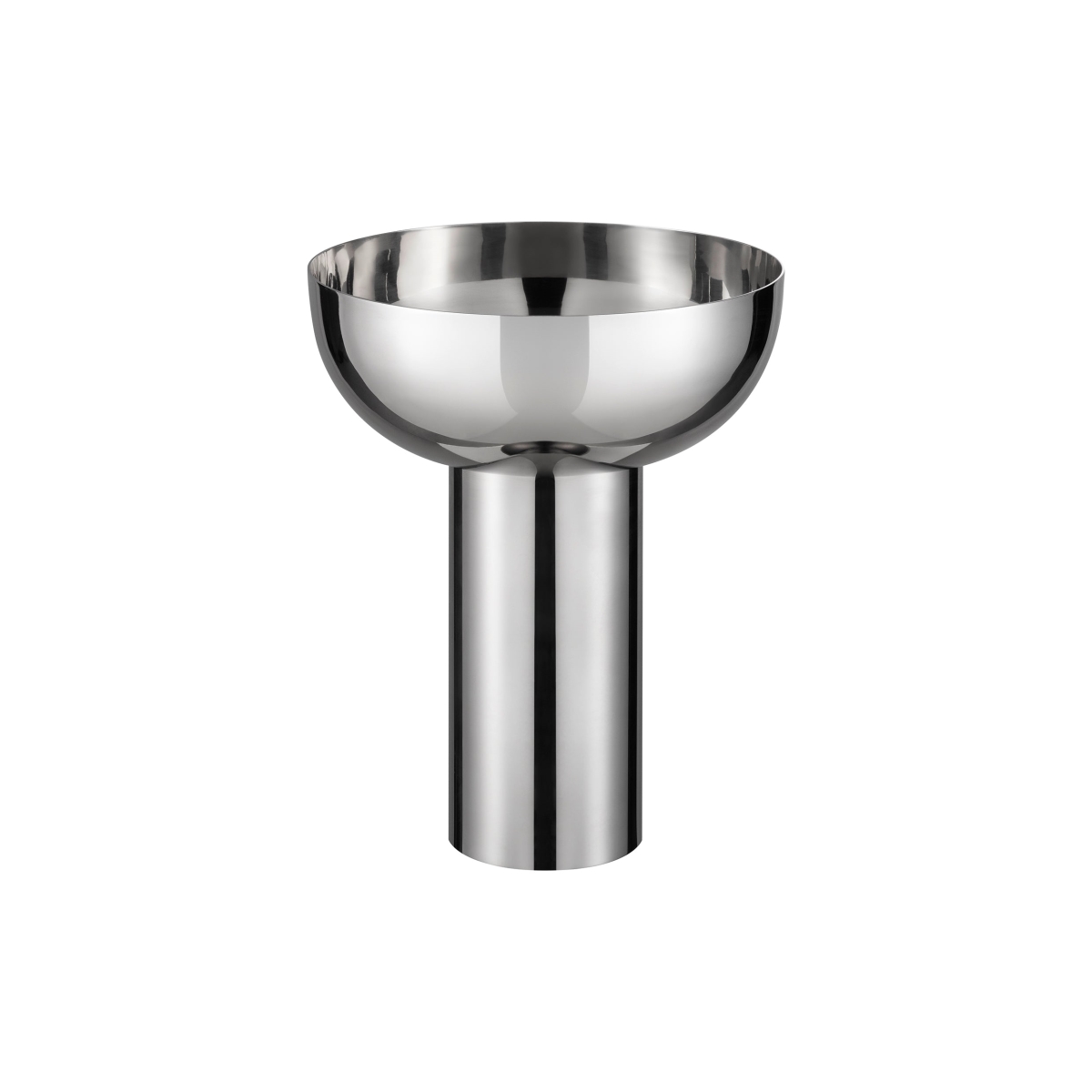 66981 MIYABI Vase - Polished Stainless Steel - Large