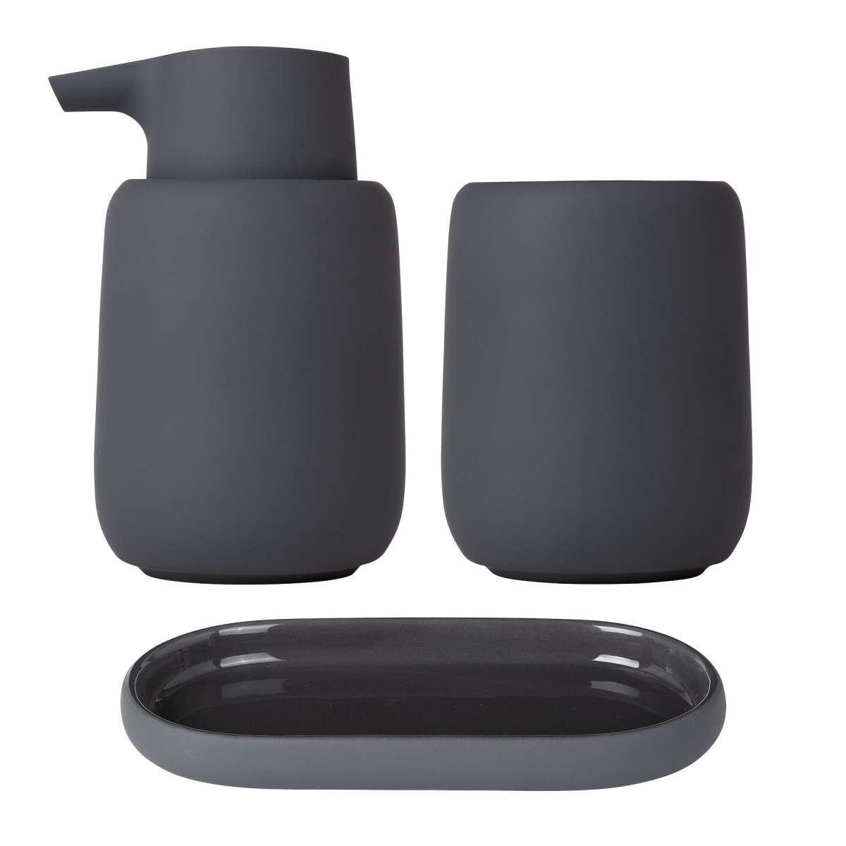 36104 SONO Bathroom Accessory Set - Magnet & Charcoal