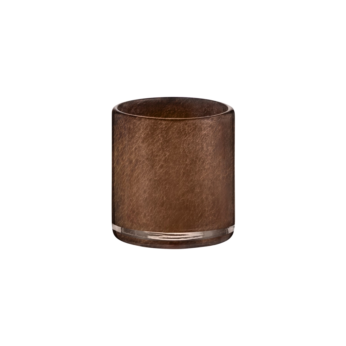 67130 SAGA Glass Hurricane Lamp - Espresso - Small