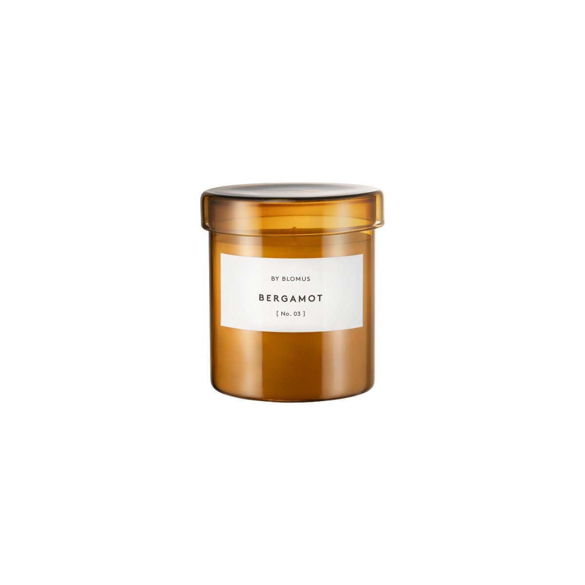 65545 VALOA Scented Candle in Glass Container - Bergamot Fragrance - Tan - Large