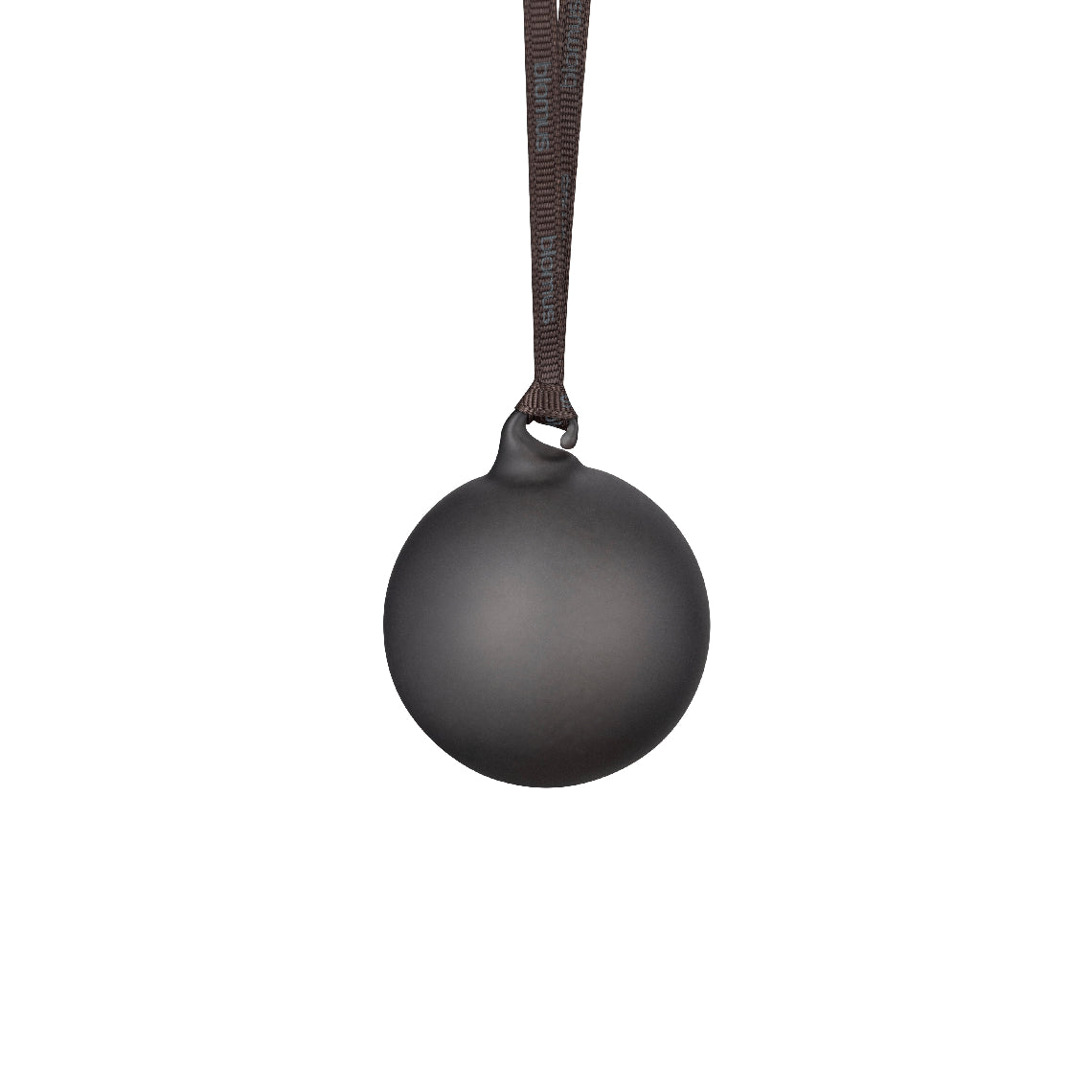 63221 JUHLA Matte Glass Ornament - Smoke - Medium - Set of 4