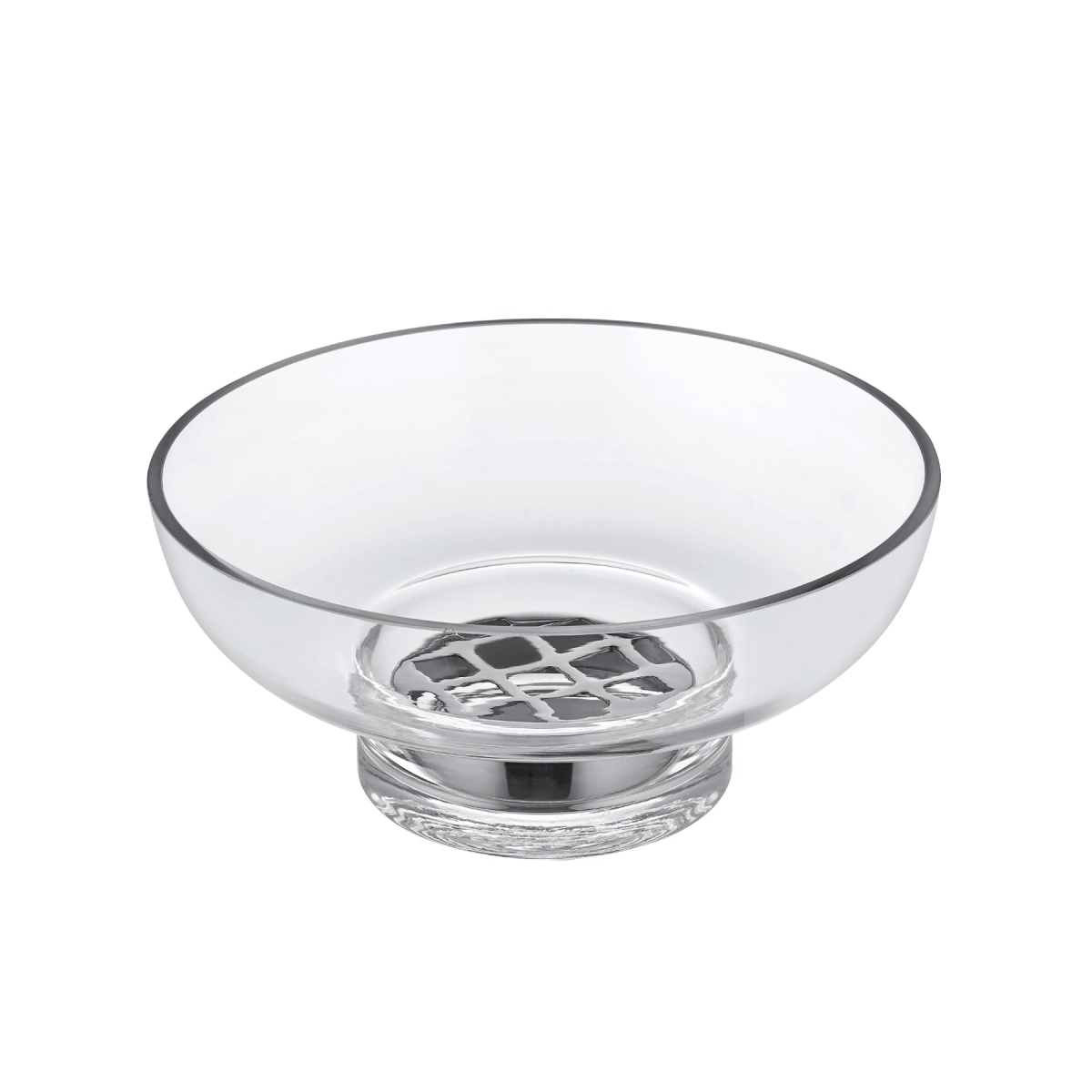 64740 MIYABI Vase - Low with Flower Grid - Glass - Medium