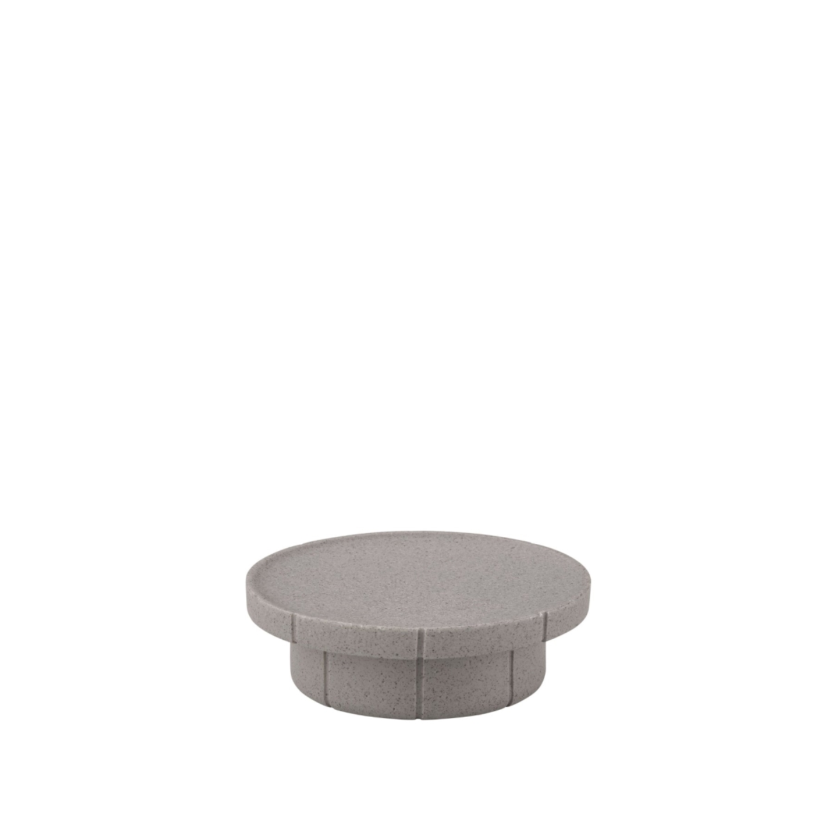 67378 4.3 x 4.3 x 1.4 in. KUA Bathroom Tray & Soap Dish - Micro Chip Grey