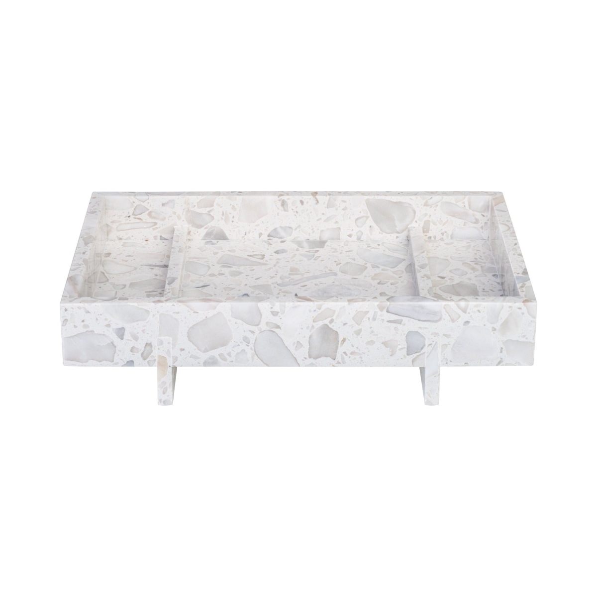 66662 Abento Marble Tray, Small - Terrazzo Nimbus Cloud