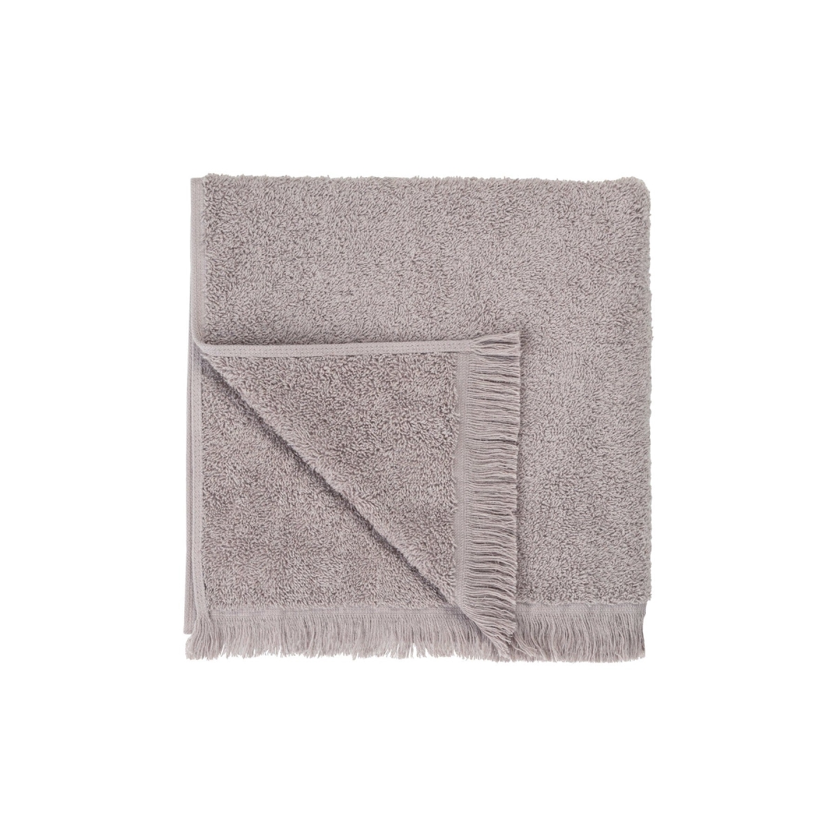 Picture of Blomus 66477 20 x 39 in. FRINO Fringed Organic Cotton Terry Hand Towel - Satellite & Taupe - Extra Large