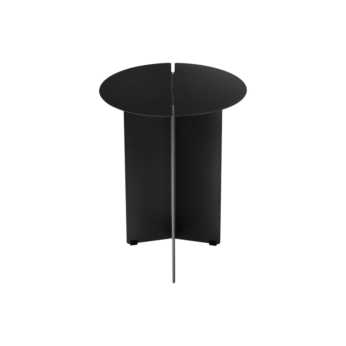 66697 18.7 x 13.8 in. ORU Steel Side Table - Black - Small