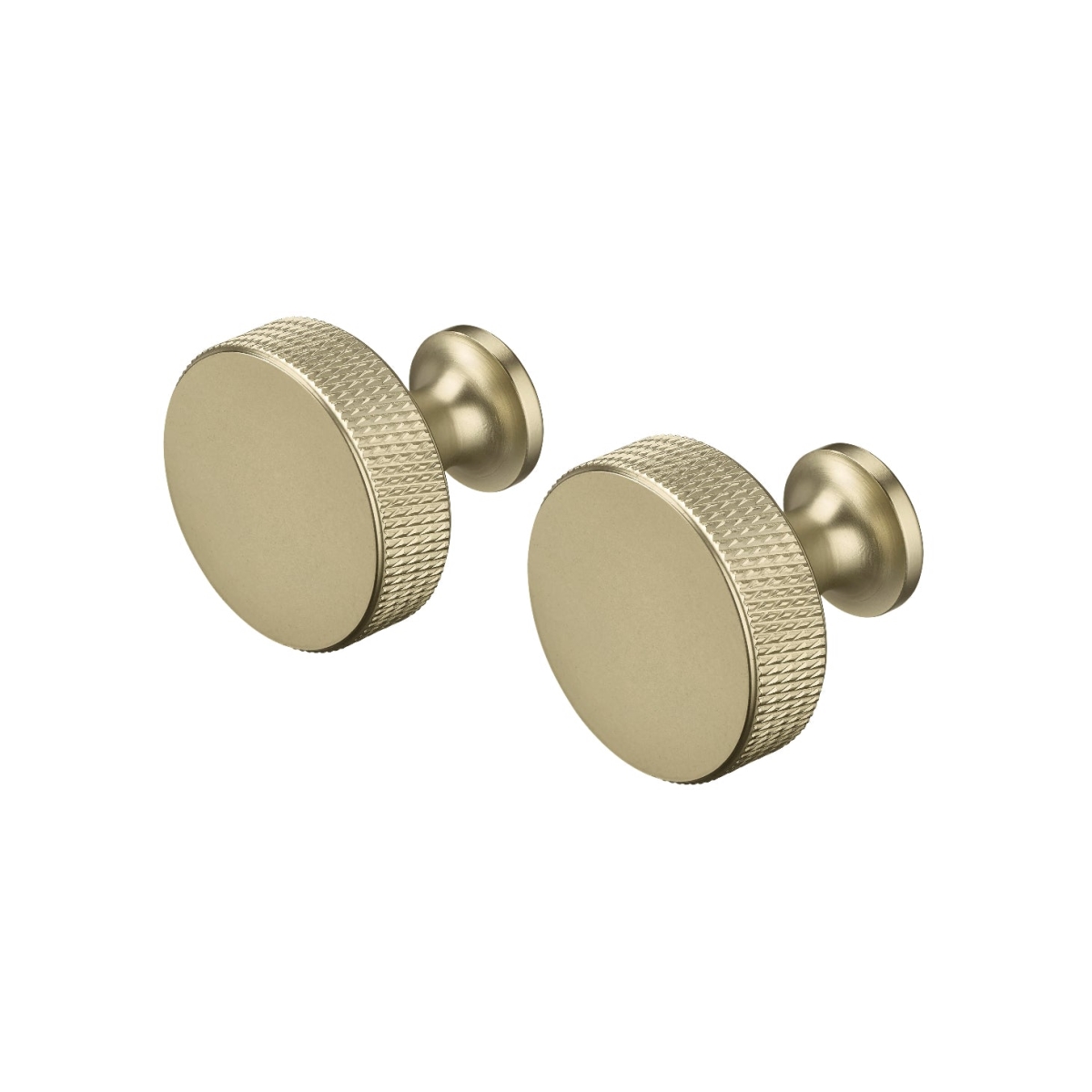 66884 ROF Round Wall Hook & Cabinet Knob - Brass Finish - Set of 2