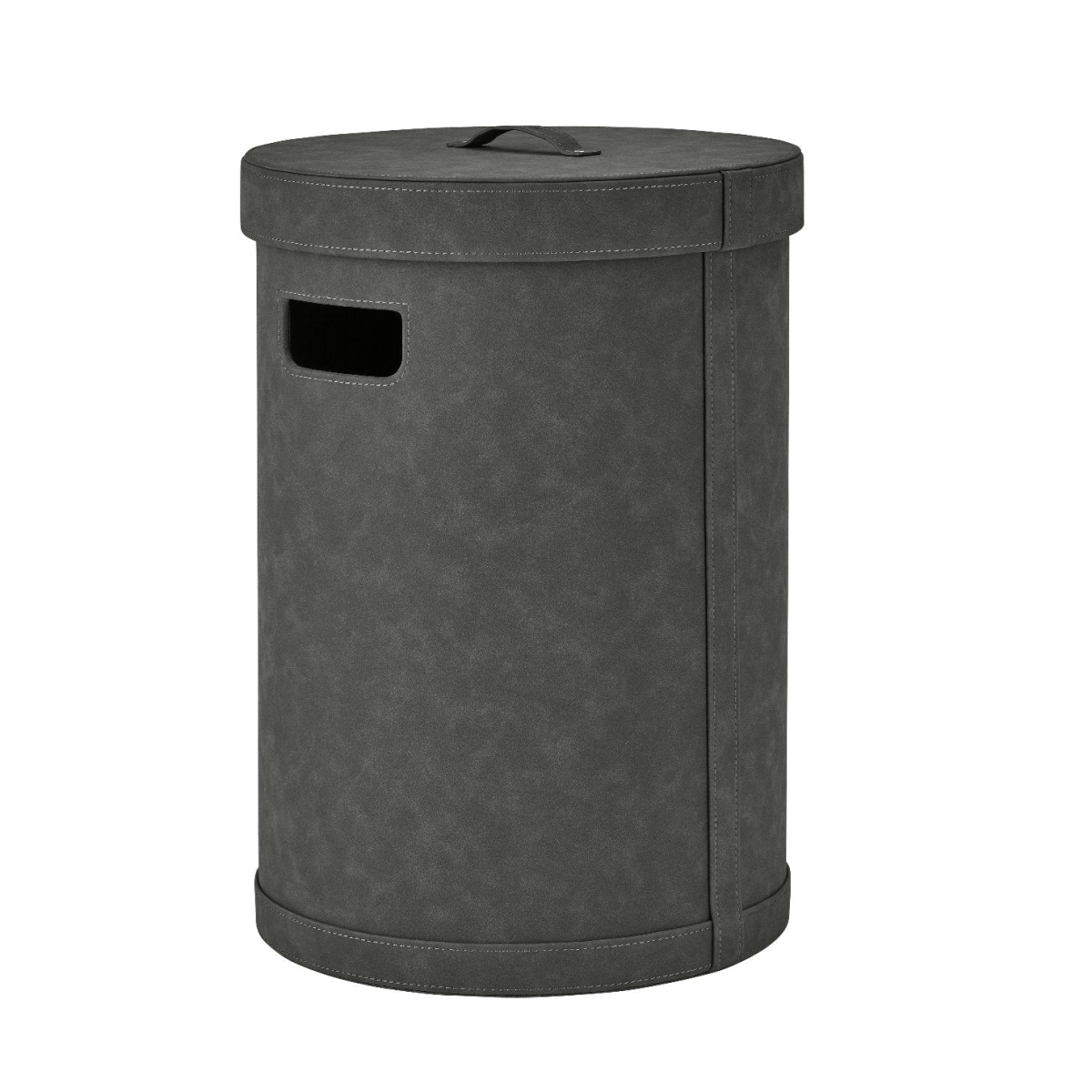 67228 SAHLA Decorative Storage Bin - Pewter & Charcoal - Medium