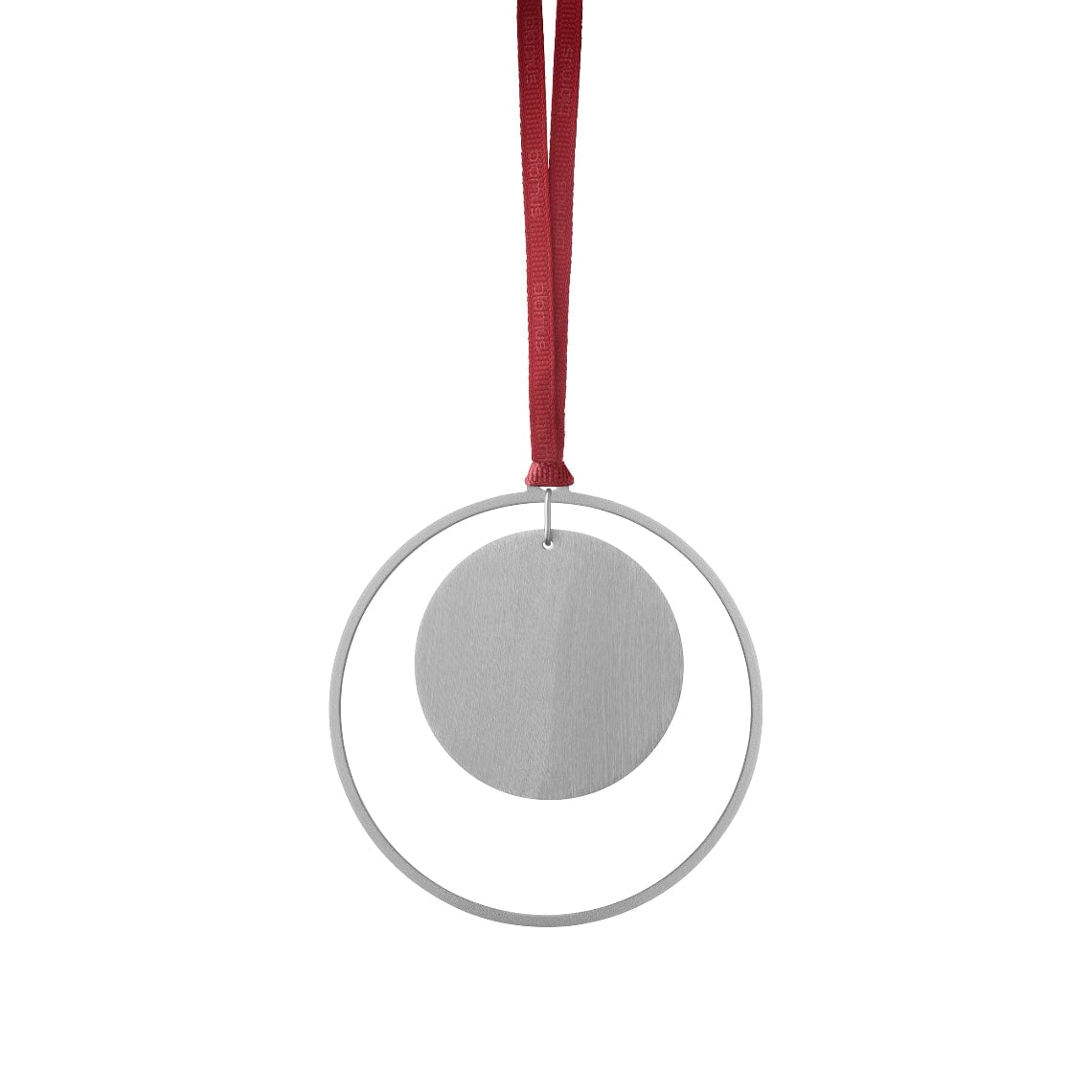 67103 KITAI Modern Ornament with Ring - Silver - Set of 4
