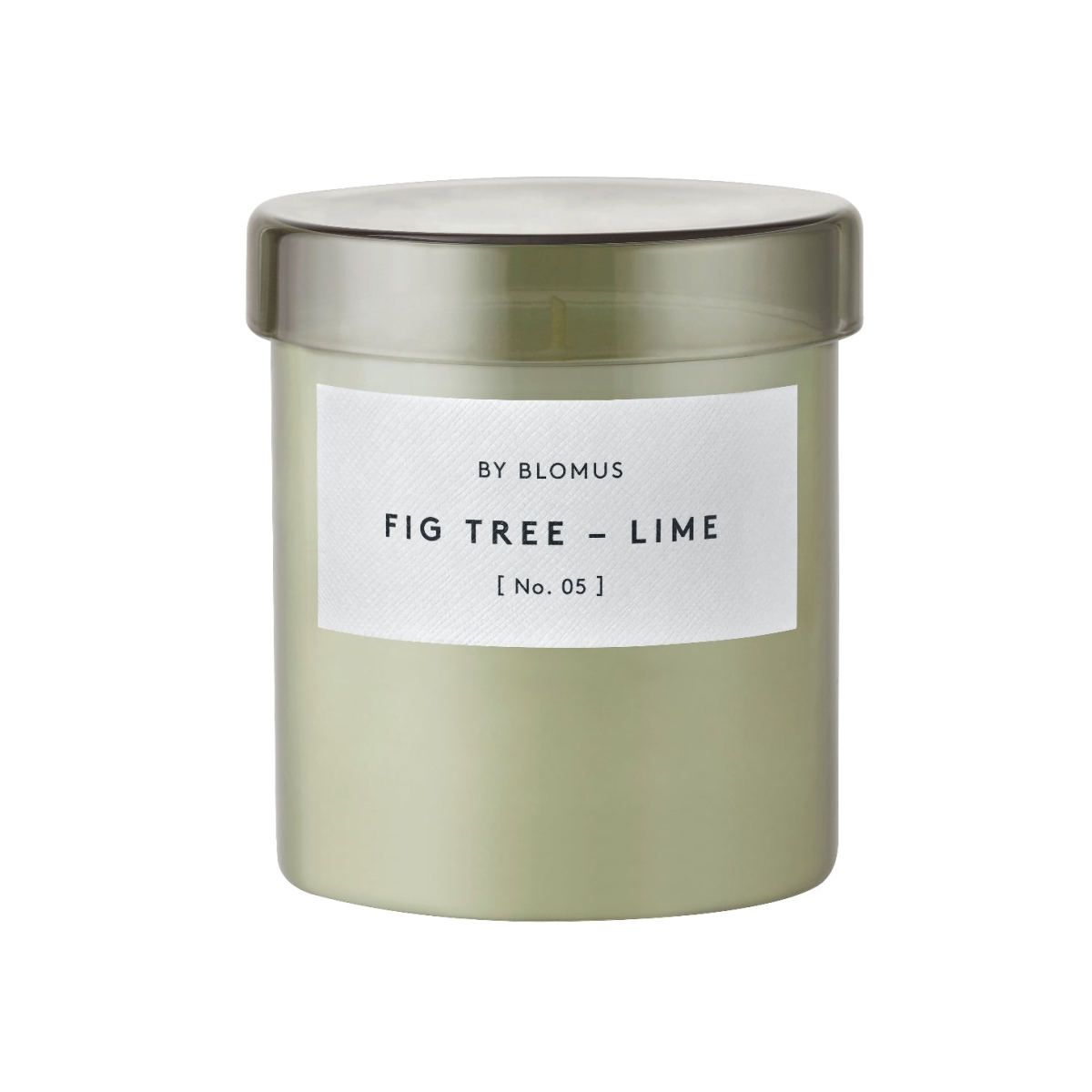 65296 VALOA Scented Candle in Glass Container - Fig Tree & Lime Fragrance - Agave Green - Large