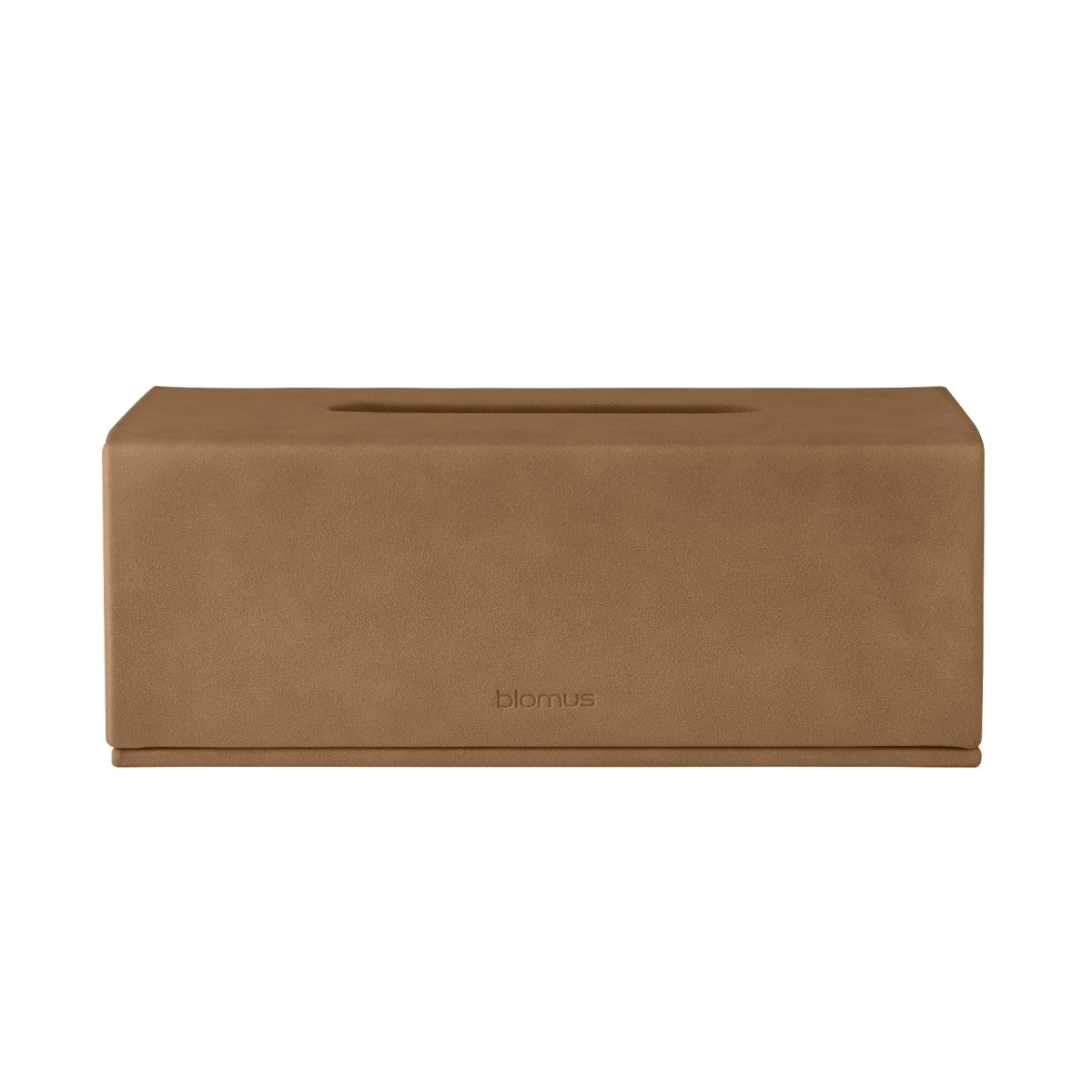 68315 SAHLA Faux Suede Tissue Box - Tan