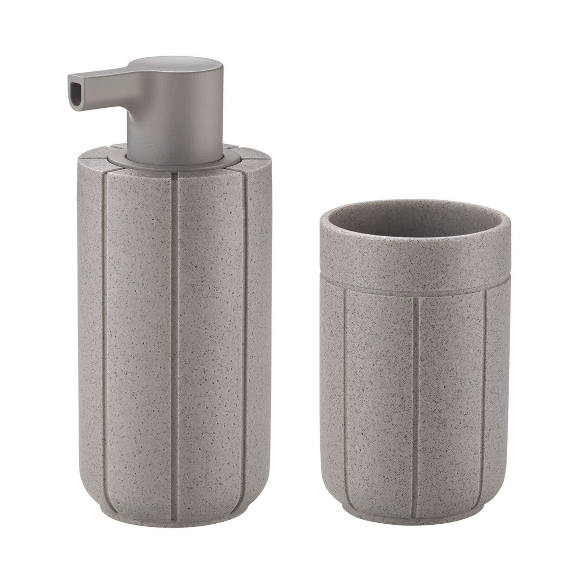 33327 KUA Bathroom Accessory Set, Micro Chip Grey