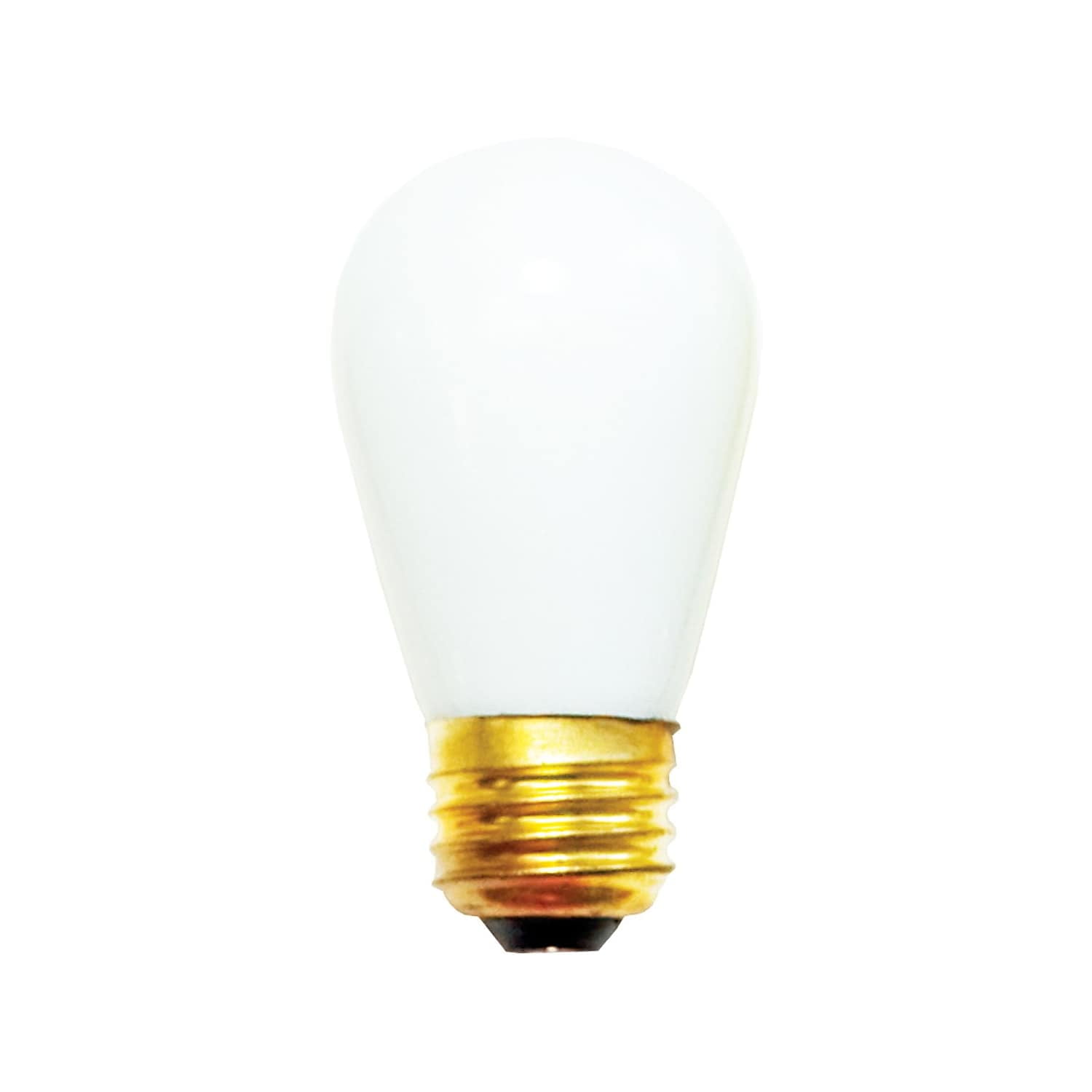 Picture of Bulbrite Pack of (25) 11 Watt Dimmable S14 Incandescent Light Bulbs with Medium (E26) Base  Ceramic White