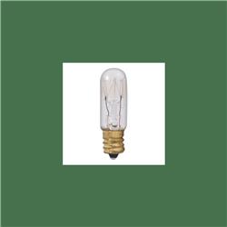 861391 6 watt Dimmable Clear T4 Incandescent Light Bulbs with Candelabra E12 Base, 2700K Warm White Light - Pack of 50