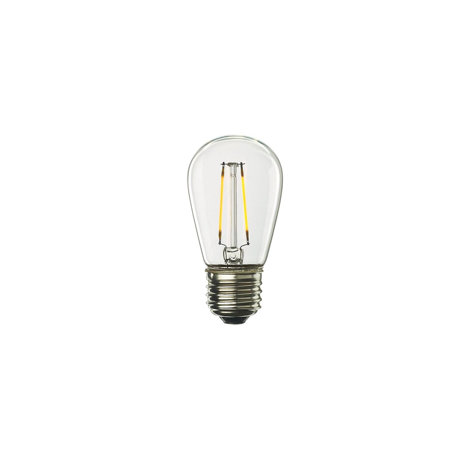 Picture of Bulbrite Pack of (4) 2.5 Watt Dimmable Clear S14 LED Light Bulbs with Medium (E26) Base  2700K Warm White Light  250 Lumens