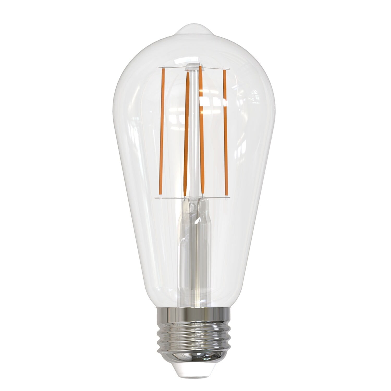 Picture of Bulbrite Pack of (2) 8.5 Watt Dimmable Clear ST18 LED Light Bulbs with Medium (E26) Base  3000K Soft White Light  850 Lumens