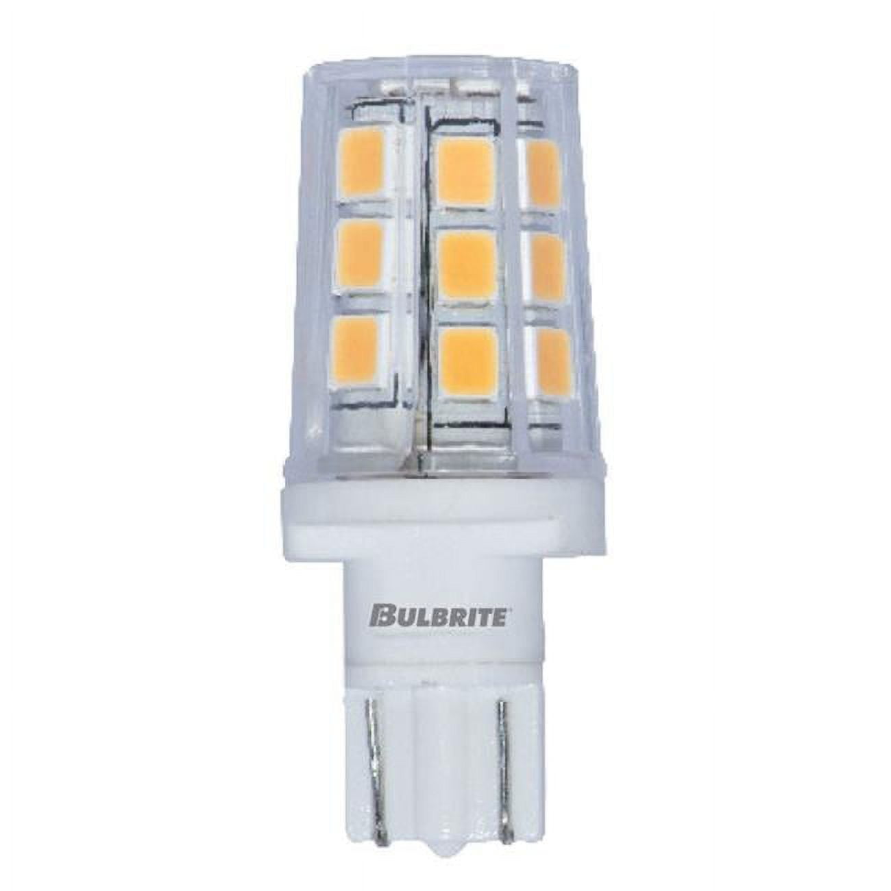 Pack of (2) 2.5 Watt 12V Clear T3 LED Mini Light Bulbs with Wedge Base  3000K Soft White Light  230 Lumens