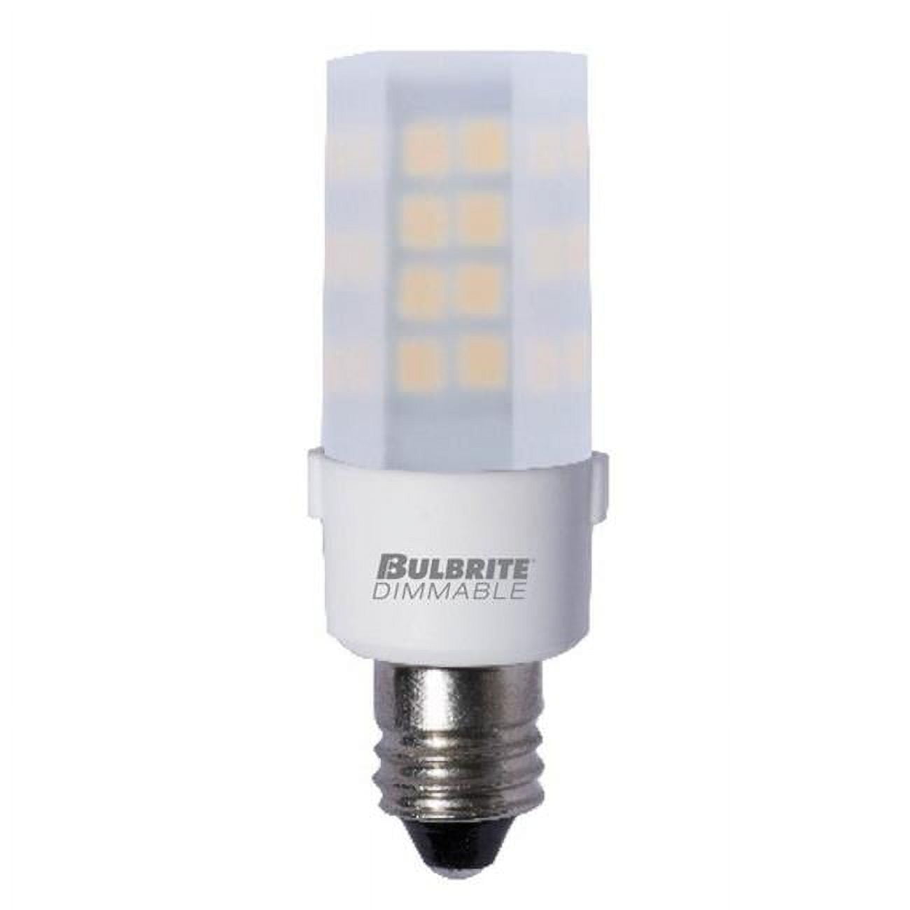 Picture of Bulbrite 861528 4.5 watt Dimmable Frost Mini T4 Mini-Candelabra E11 LED Bulb - 340 Lumens&#44; 2700K & 80 CRI - Pack of 2