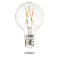 Solana Pack of (2) G25 WiFi Connected Filament LED Smart Light Bulb  60 Watt Equivalent  Clear
