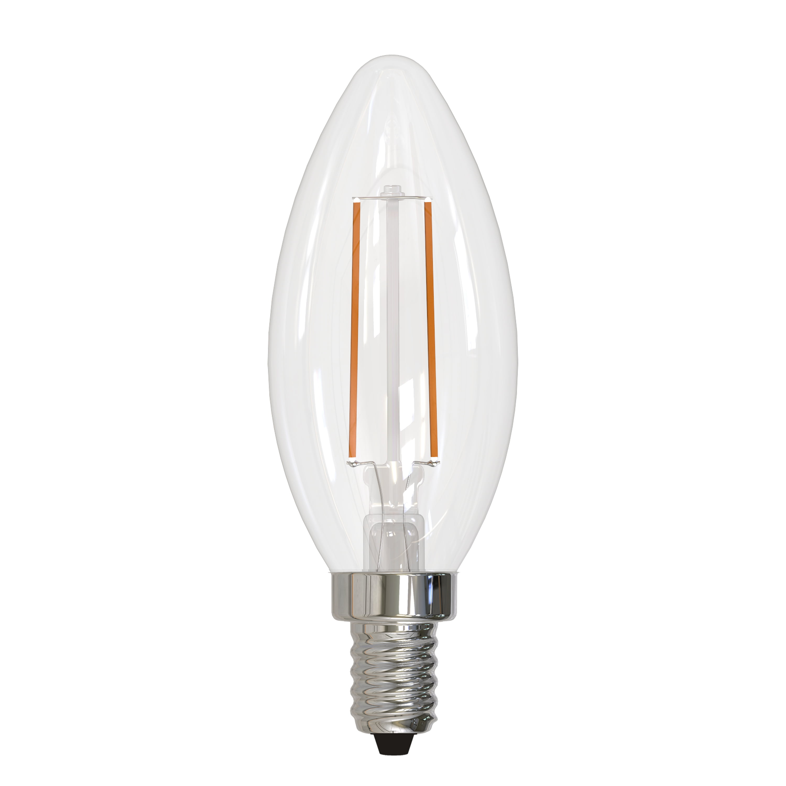 861629 4W 350 Lumens 4000K & 80 CRI Dimmable Clear Filament B11 Candelabra E12 LED Bulb, Pack of 8 -  Bulbrite