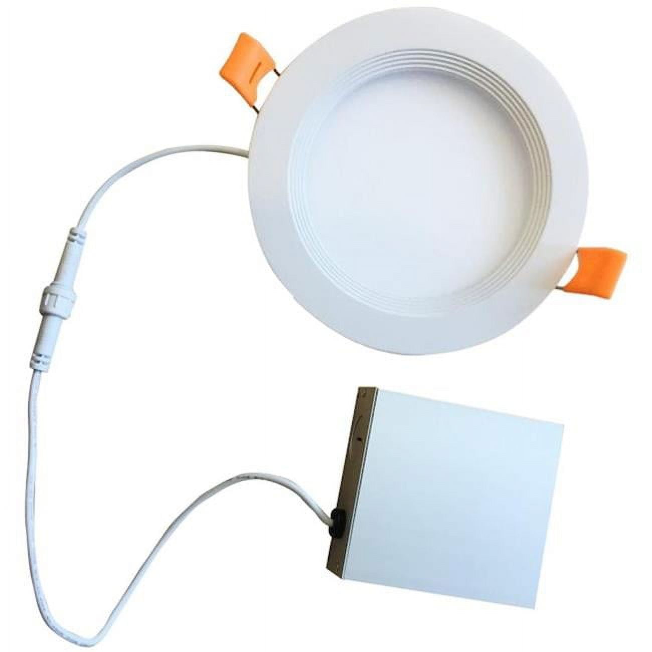 Picture of Bulbrite Pack of (2) 14 Watt 6&quot; Round Integrated LED Recessed Downlight with Metal JBOX and Baffle  4000K Cool White Light  1080 Lumens