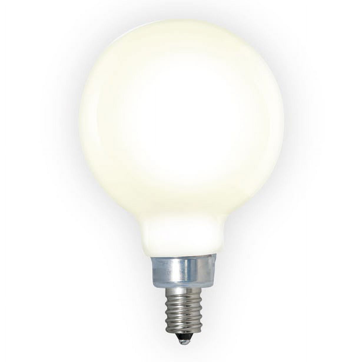 40w Equivalent Dimmable (E12) Candelabra Screw Base Milky Filament G16 LED Light Bulb, 3000K, 4PK