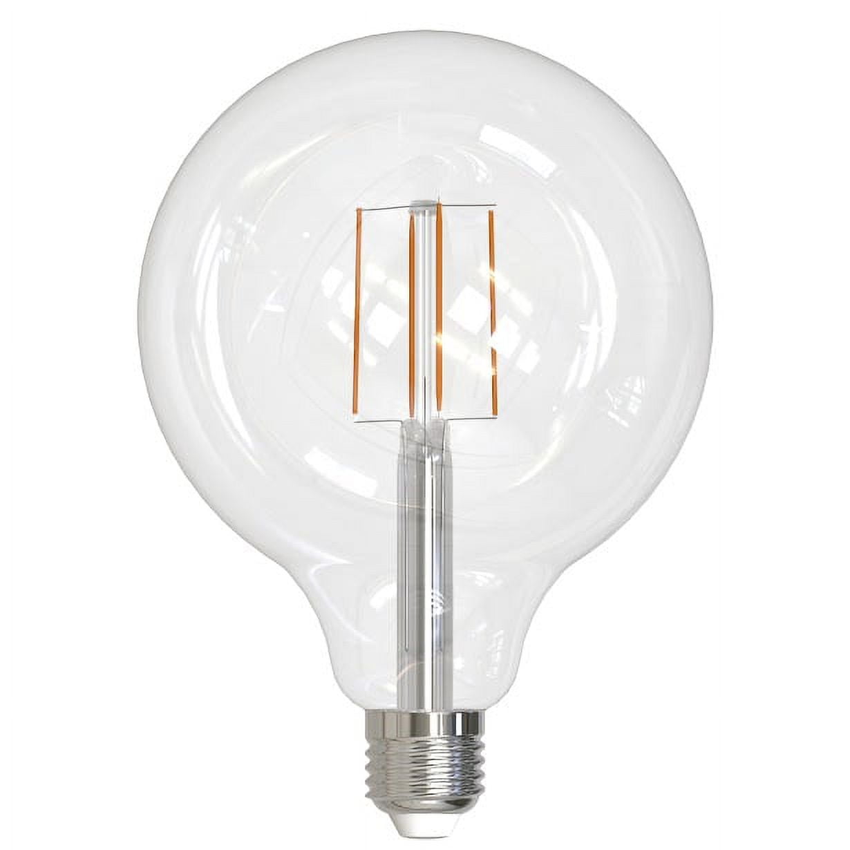 Picture of Bulbrite Pack of (2) 8.5 Watt Dimmable Clear Filament G40 Medium (E26) LED Bulb - 800 Lumens  3000K  and 90 CRI