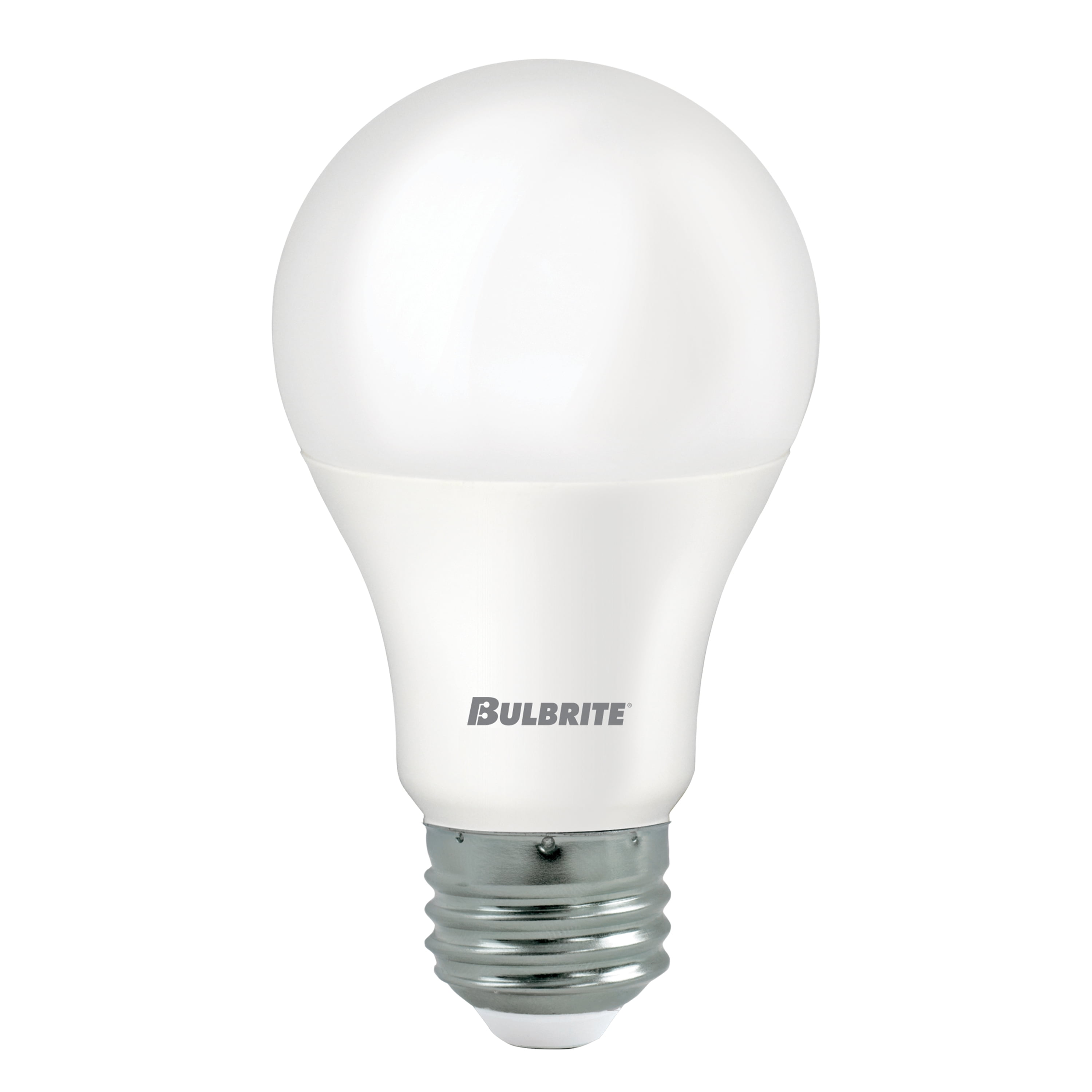Picture of Bulbrite 862713 9 watt Frost A19 LED Light Bulbs with Medium E26 Base, 2700K Warm White Light, 750 Lumens - Pack of 8