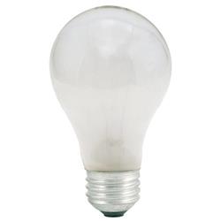 861943 25 watt Dimmable Frost A19 Incandescent Light Bulbs with E26 Medium Base & 2700K Light - Warm White - Pack of 25